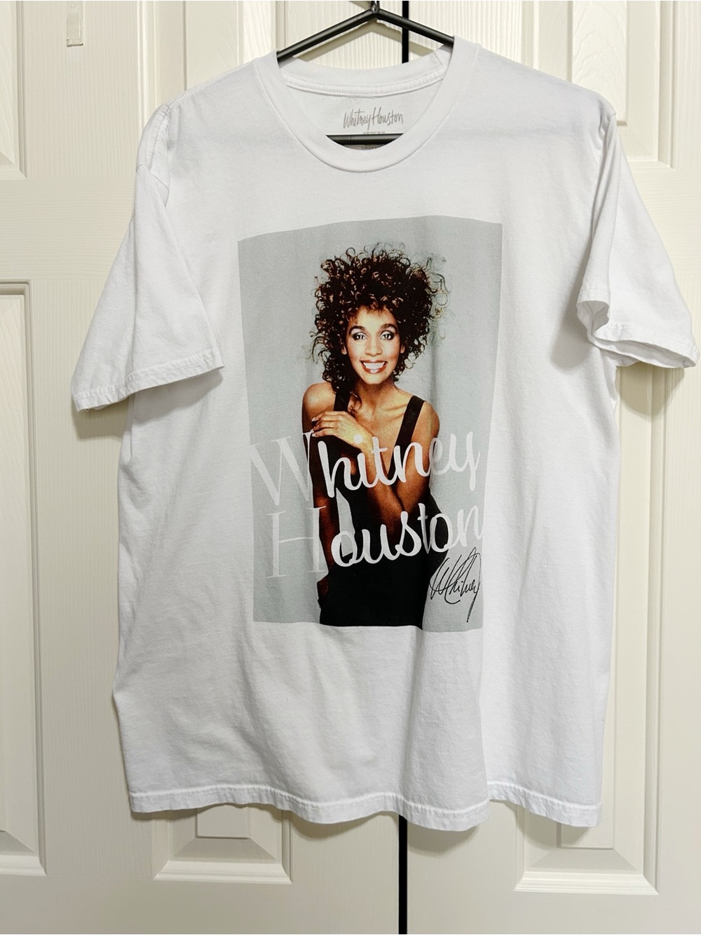 Whitney Houston Graphic Tee Large 100% Cotton 80's 90's Y2K Diva Music Legend